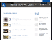 Tablet Screenshot of hocoarts.org